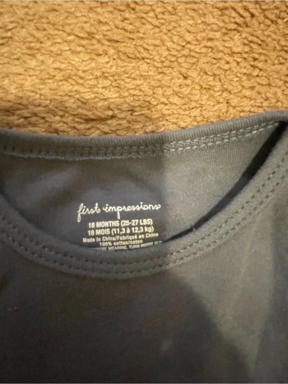 18 Months Baby First Impressions Bodysuits bundle.